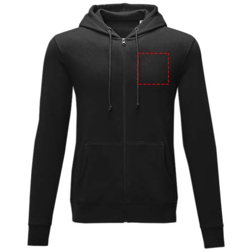 Charon 240 g/m² Herren Kapuzenpullover mit Reißverschluss
