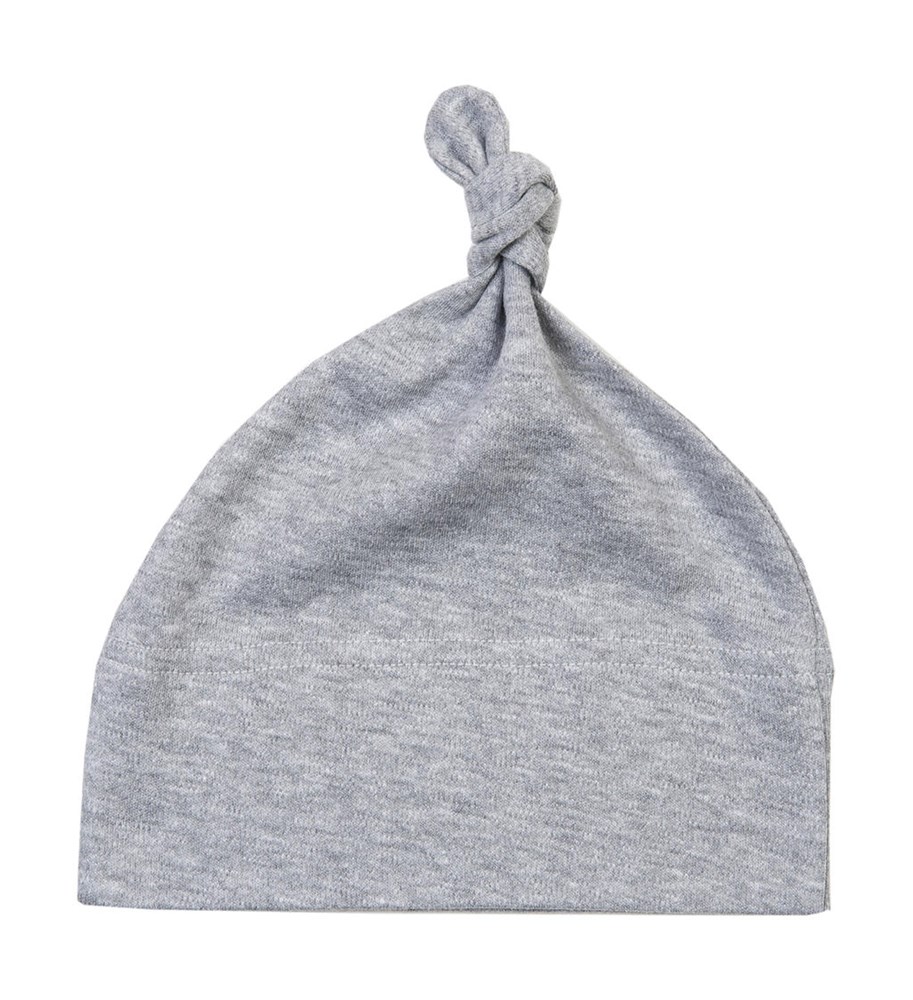 Baby 1 Knot Hat - Heather Grey Melange