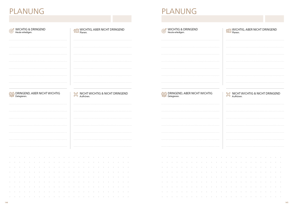 Notizbuch orgaLine Mainbook, White, steingrau