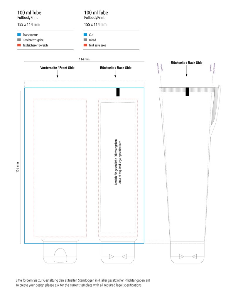 Hände-Desinfektionsgel (DIN EN 1500), 100 ml Tube