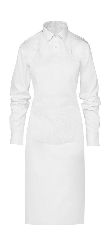 BUDAPEST Festival Apron with Pocket - White