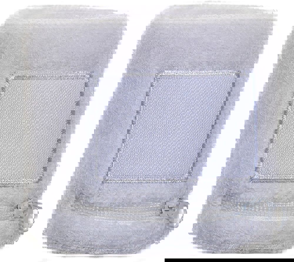 Frottier Armschweißband mit Label und Reißverschlußfach - Weiß (White) / Weiß