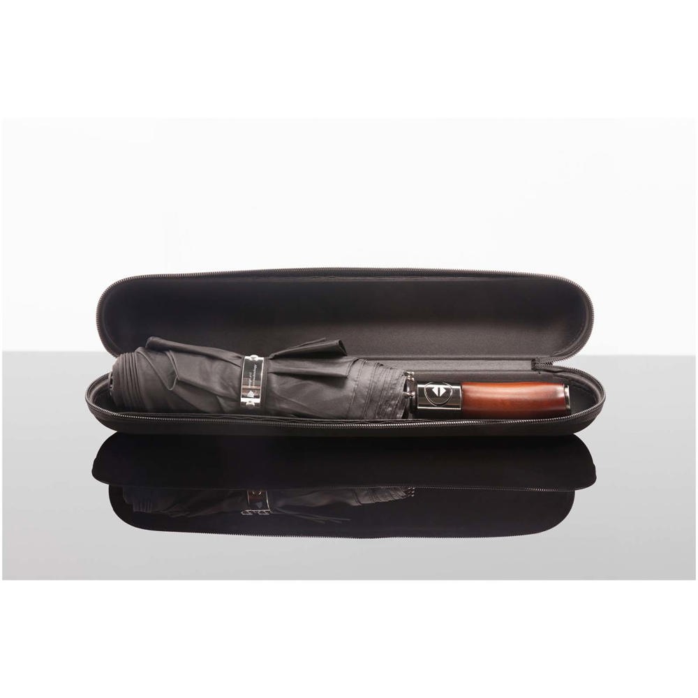 SCX.design R03 Vollautomatik Kompaktregenschirm mit Holzgriff 