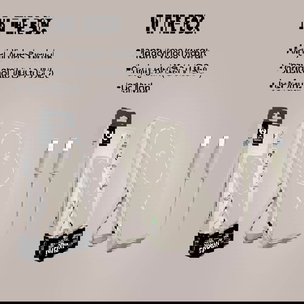 Fresh 'n Rebel Kabellose Powerbank 10000 mAh kompatibel mit MagSafe