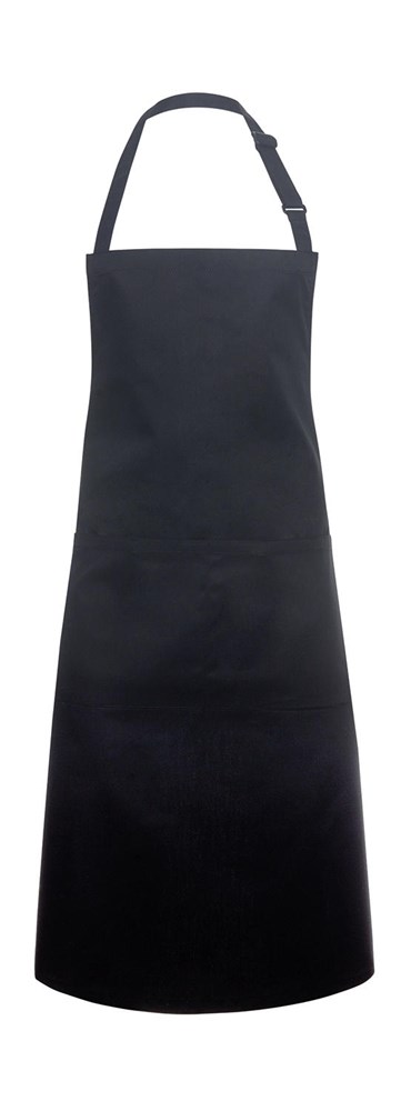 Bib Apron Basic with Pocket - Black