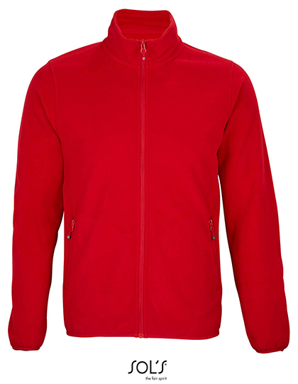 SOL´S - Men´s Factor Zipped Fleece Jacket - Red