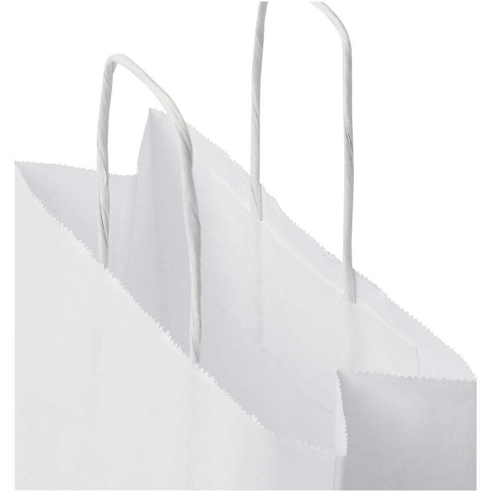 Kraftpapiertasche 80 g/m² mit gedrehten Griffen – 18 × 8 × 21 cm