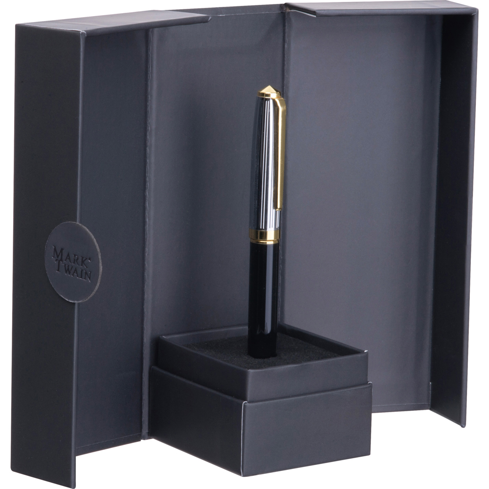 Mark Twain Kugelschreiber in Magnetbox IRIS
