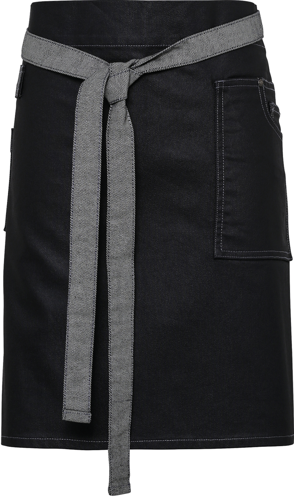 PR135 - Division - Waxed look denim waist apron