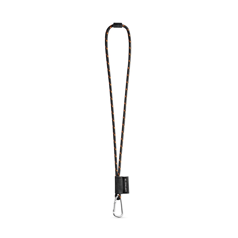 75091. Lanyard Nautic Long Set. Standardmodelle - Schwarz, Orange