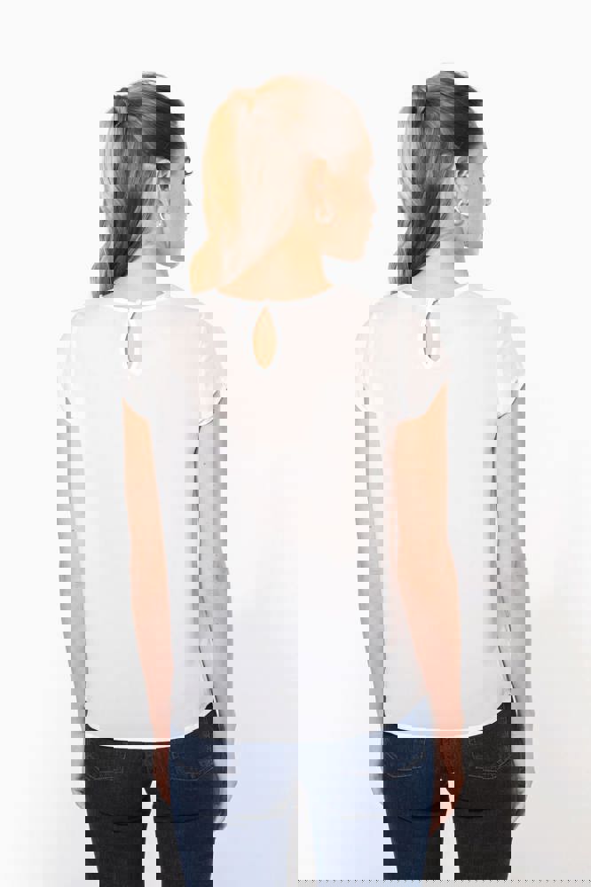 K5002 - Kurzarm-Kreppbluse für Damen