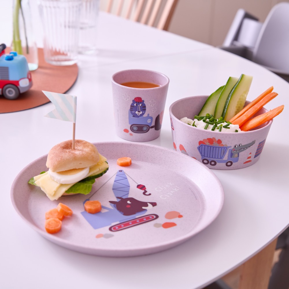 Koziol CONNECT TRUCKS Kleiner Teller + Schale + Becher