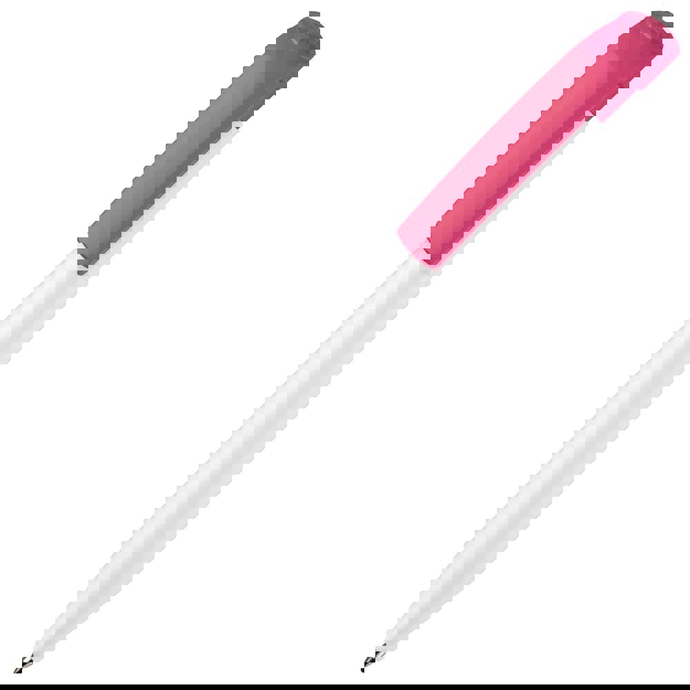 Kugelschreiber S45 Hardcolour - Weiss / Rosa