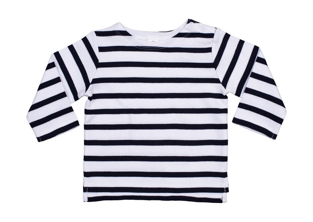Baby Breton Top - White/Navy
