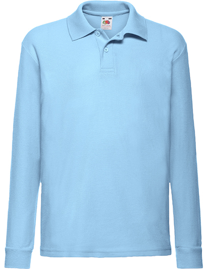 Fruit of the Loom - Kids´ Long Sleeve 65/35 Polo