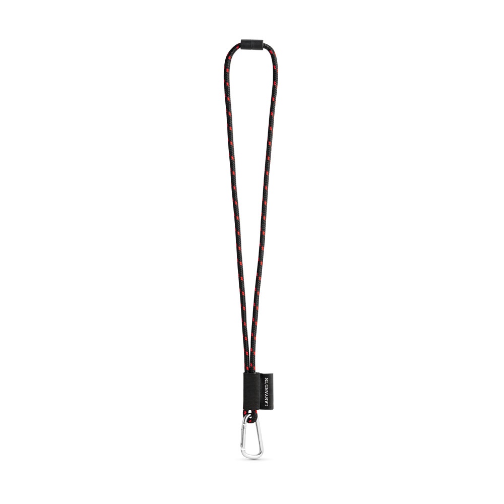 75091. Lanyard Nautic Long Set. Standardmodelle - Schwarz, Rot