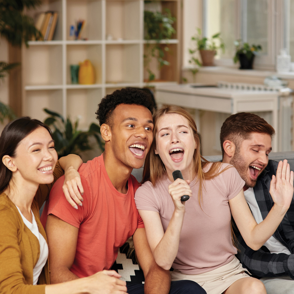 Singvibe Karaoke-Set mit Doppelmikrofon aus RCS rec. ABS