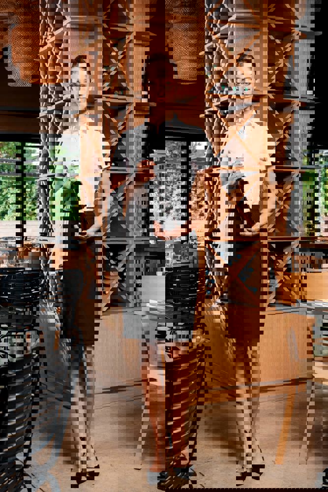 K532 - Damen Stretchbluse Kurzarm