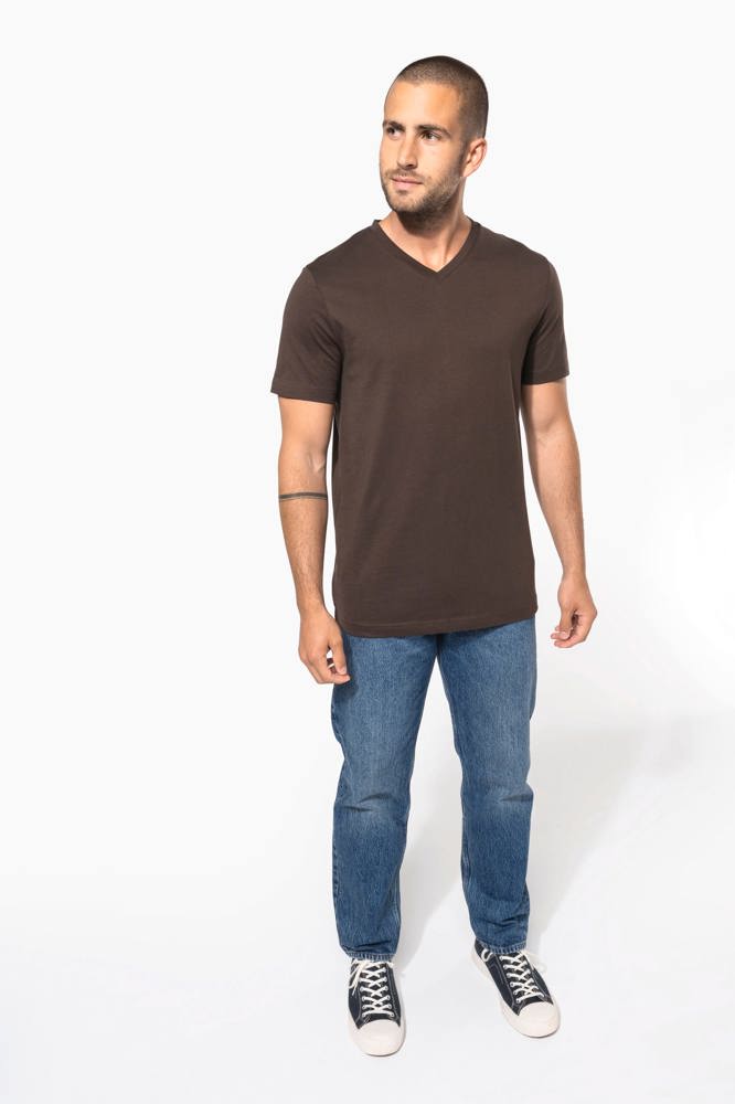 K357C - Herren-T-Shirt V-Ausschnitt kurze Ärmel