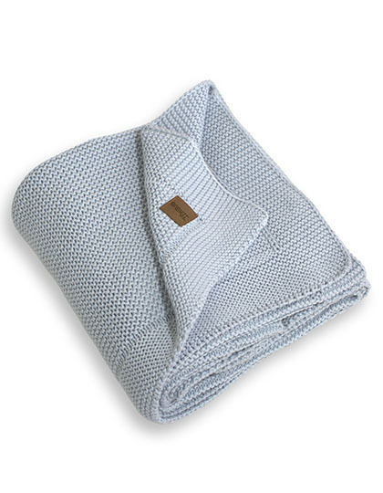ARTG - Babiezz® Organic Knitted Blanket - Baby Blue