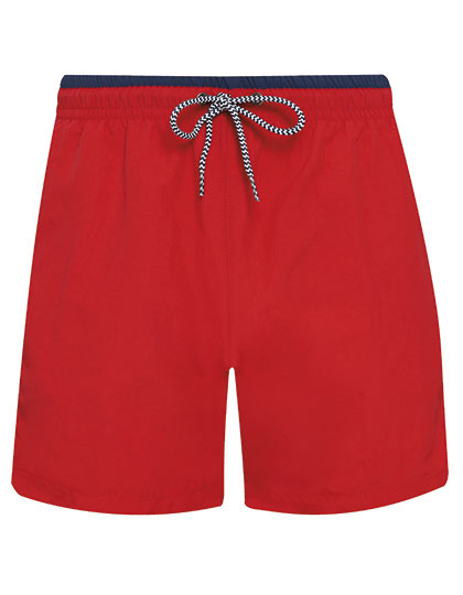 Asquith & Fox - Men´s Swim Shorts - Red, Navy