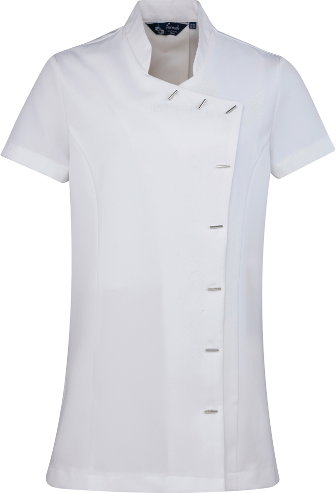 PR682 - orchid' Beauty And Spa Tunic - White