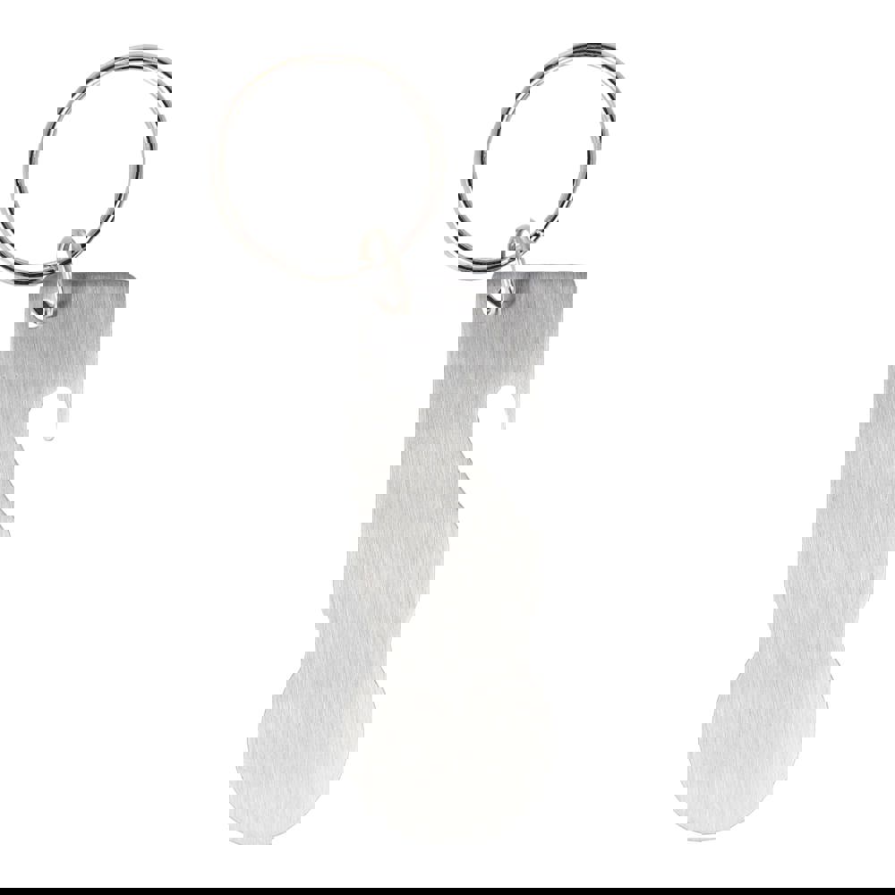 Edelstahl Schlüsselanhänger mit Einkaufswagenlöser