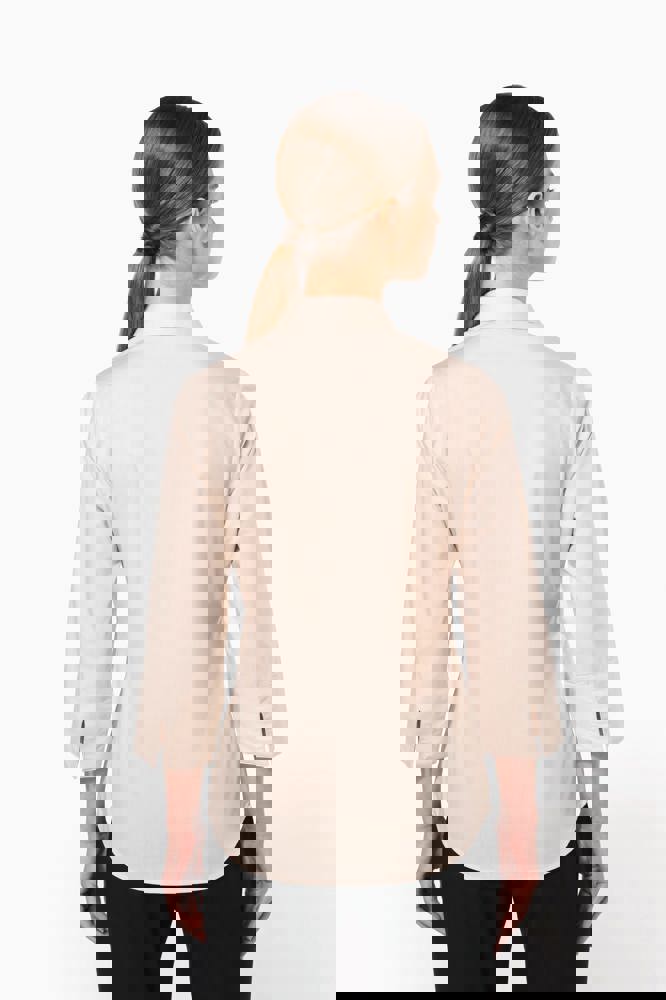 K558C - Popeline Hemd Baumwollpolyester 3/4-Ärmel pflegeleicht für Damen