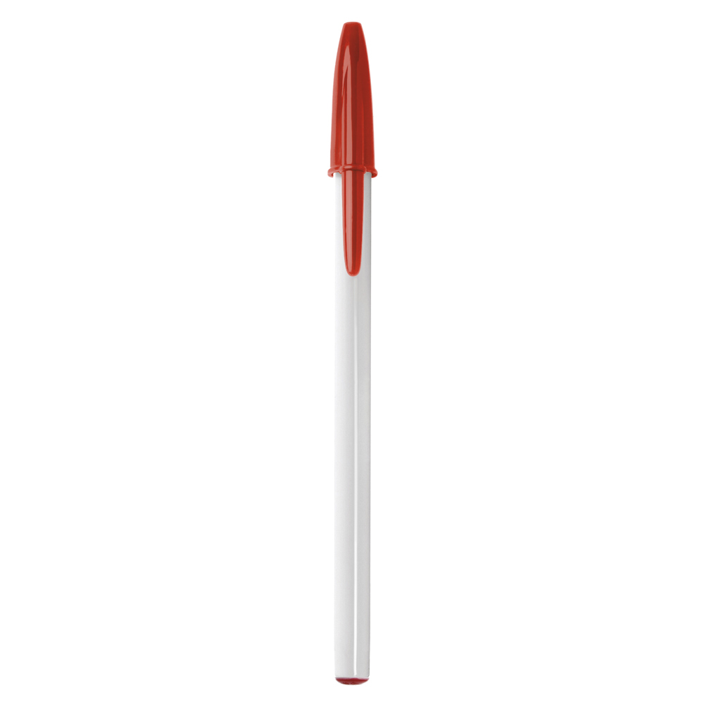 BIC® Style Kugelschreiber - Weiß/ Rot/ Schwarze Tinte