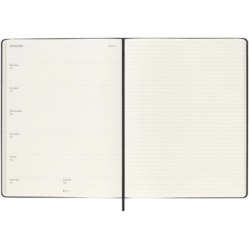 Moleskine Hardcover 12 Monate Wochenkalender XL
