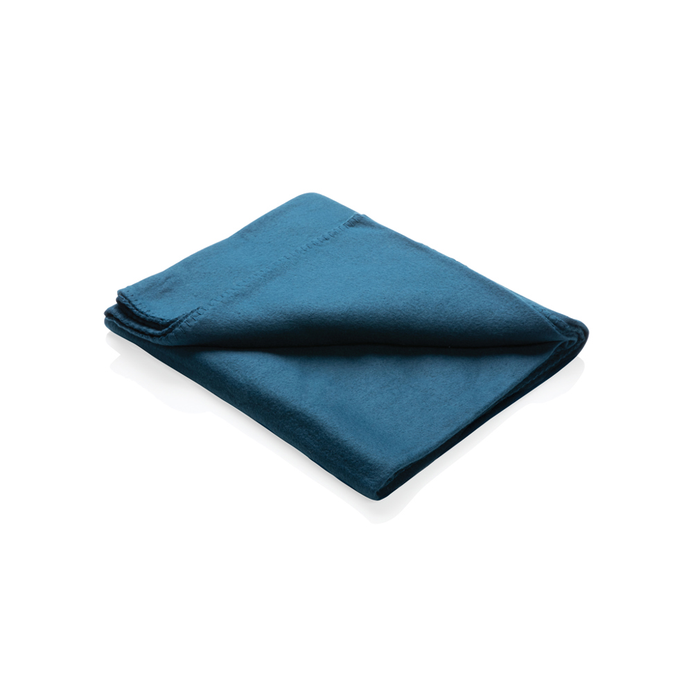 Fleece-Decke im Etui - navy blau (± PMS 539)