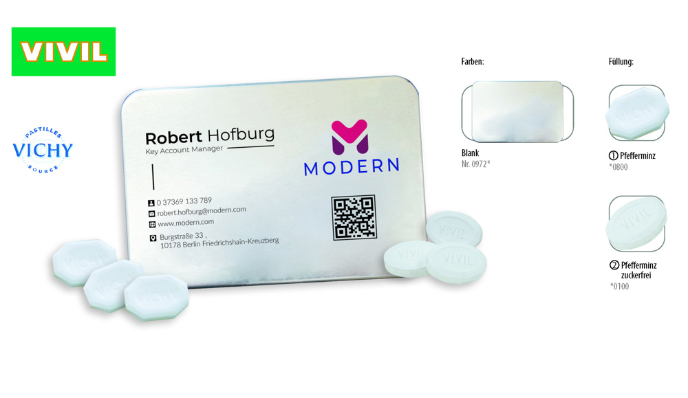 Visitbox 27 g  ,  Inhalt:  Pastille de Vichy (Dose)