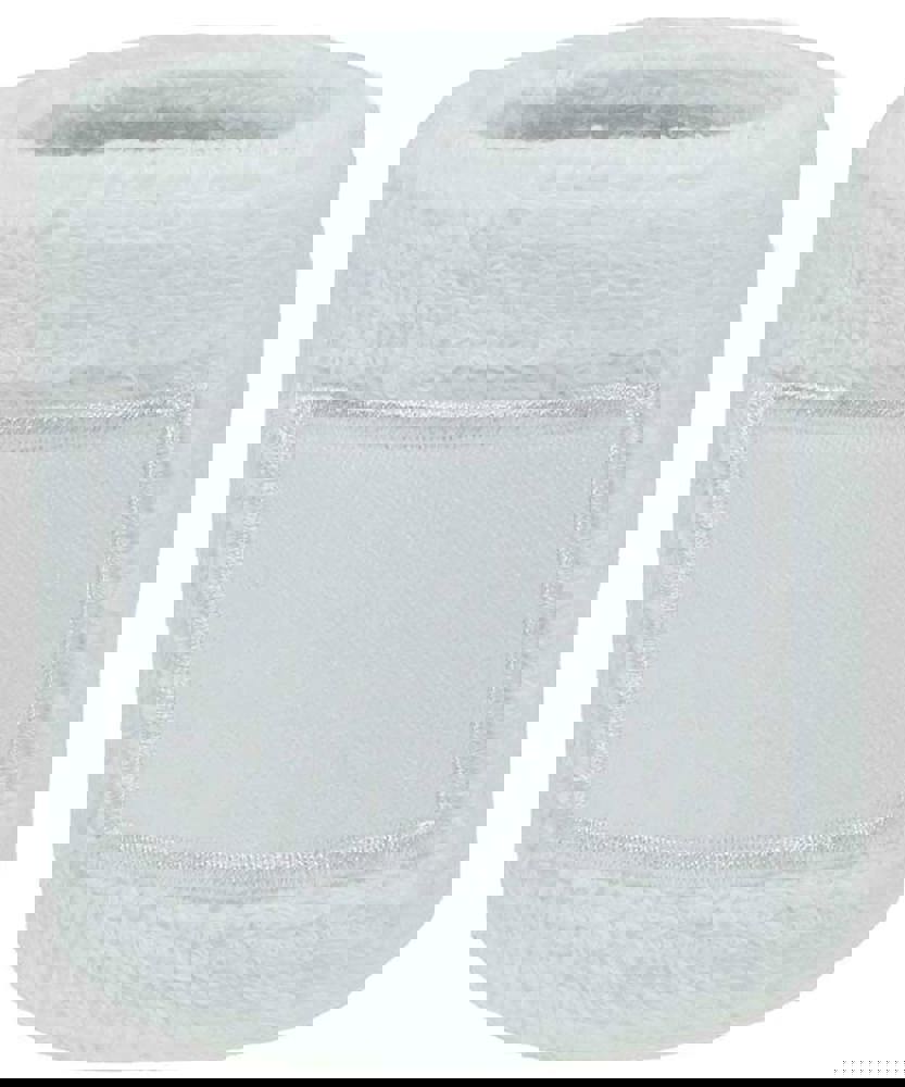 Frottier Armschweißband mit Label - Weiß (White) / Weiß