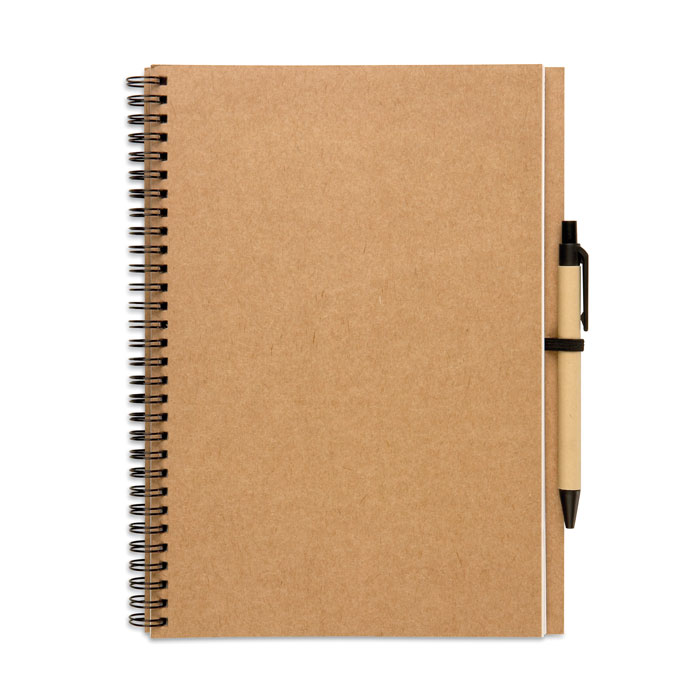 BLOQUERO PLUS - Recyceltes Notizbuch 100 Seiten - Beige