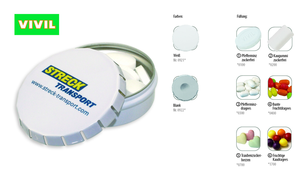 Klick-Dose-75 45 g  ,  Inhalt:  Fruchtige Kaudragees (Dose)