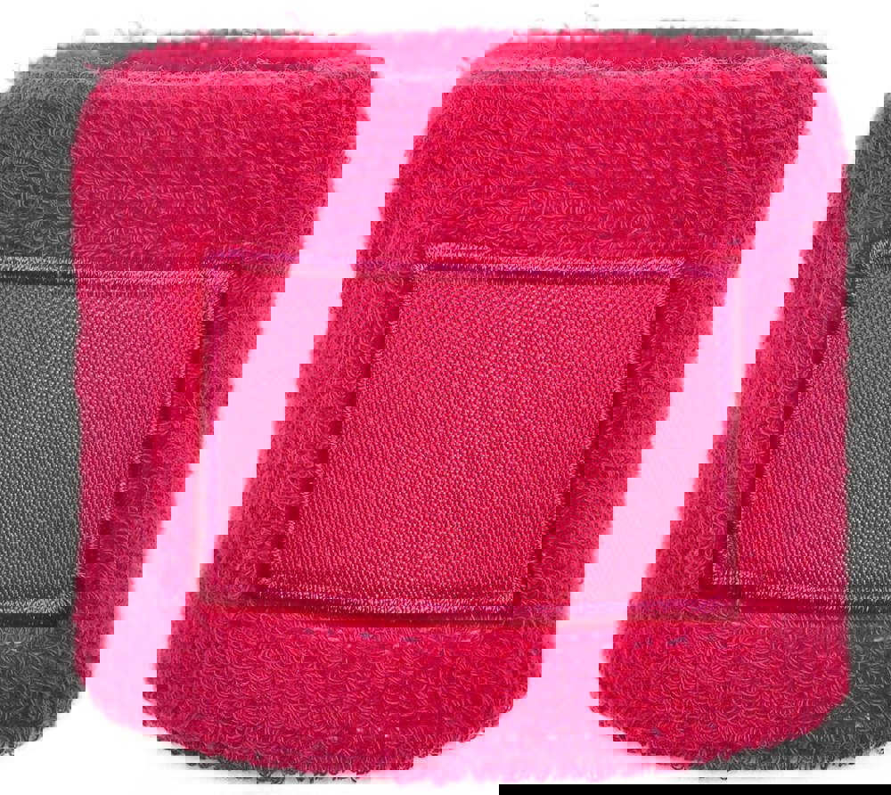 Frottier Armschweißband mit Label - Rosa (PMS 212c) / Rosa