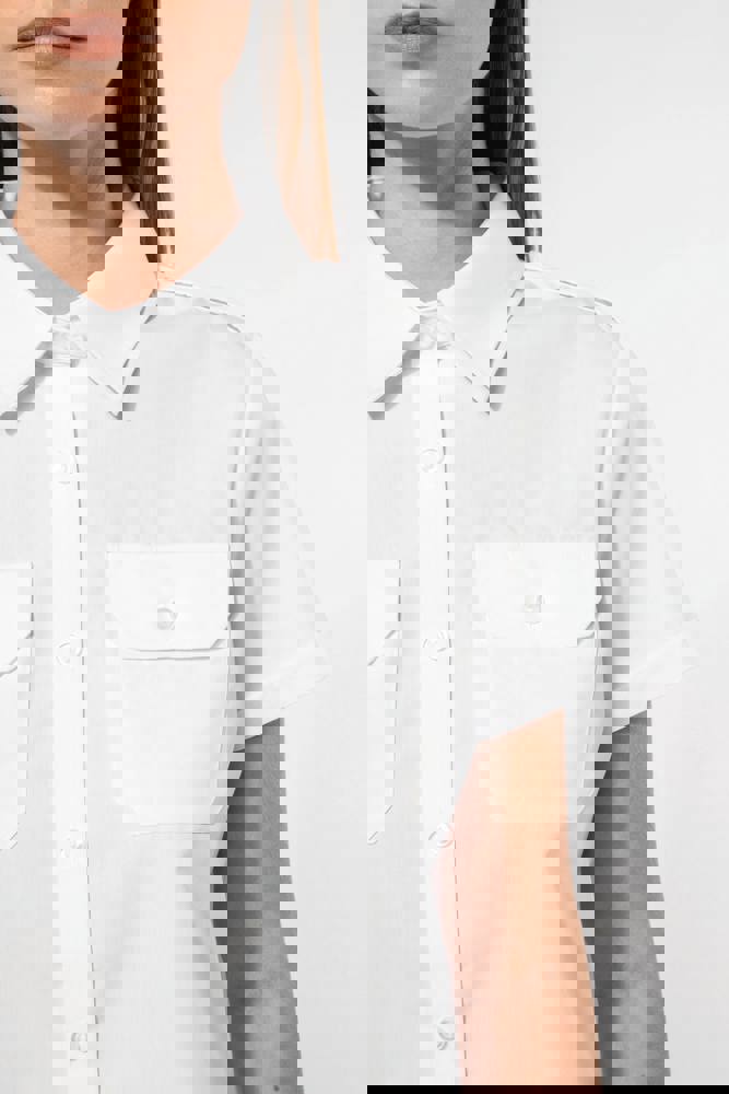 K504 - Kurzarm-Pilotenhemd für Damen