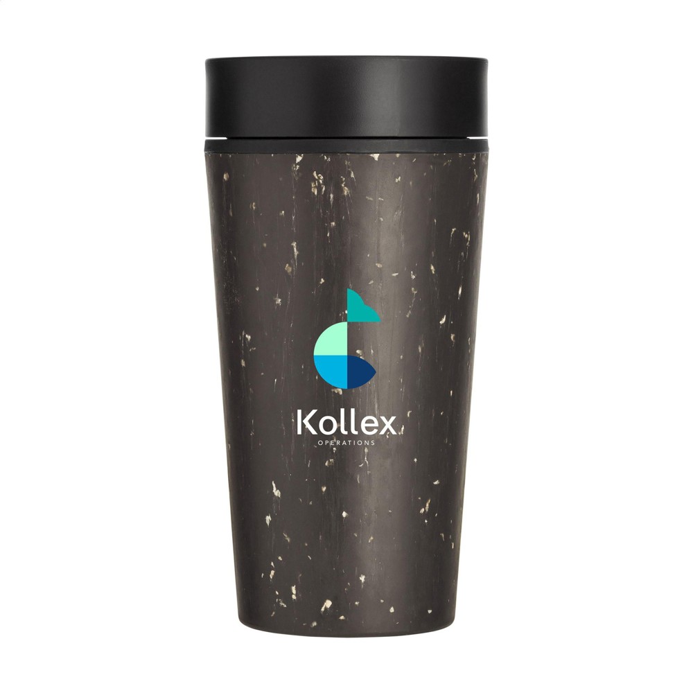 Circular&Co Recycled Coffee Cup 340 ml Kaffeebecher - schwarz/schwarz (± PMS Hexachrome Black)