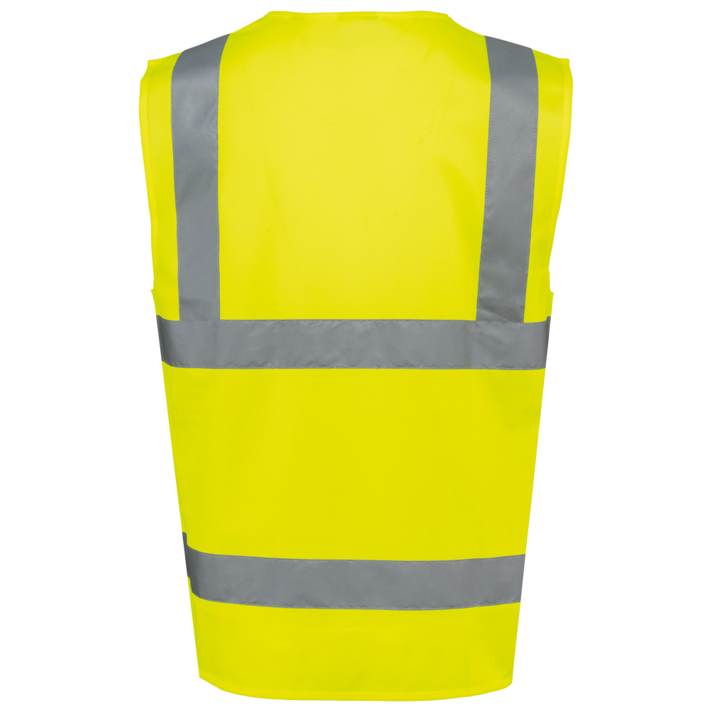 WK618 - Recycelte HI-VIS SICHERHEITSWESTE mit Reißverschluss