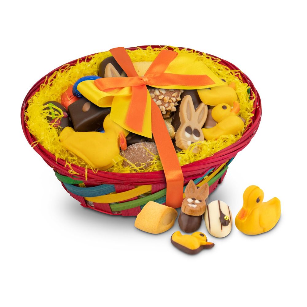 Großer Osterkorb mit Confiseriespezialitäten, 600 g