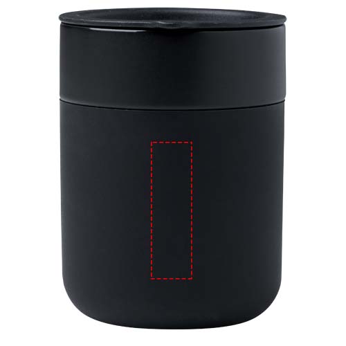 Java 330 ml Keramikbecher mit Silikonhülle und Kunststoffdeckel