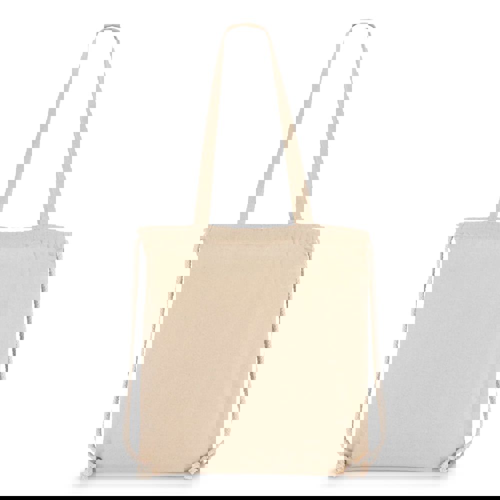 Baumwoll-Tragetasche mit Kordelzug OEKO-TEX® 38 x 42cm 140g/m²