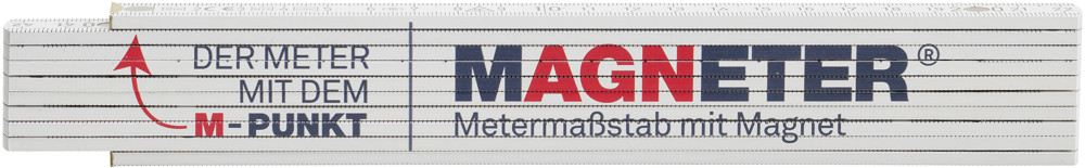 Zollstock, Magnet-Zollstock, Meterstab mit Magnet