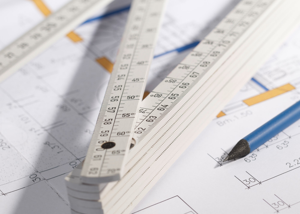Zollstock, Magnet-Zollstock, Meterstab mit Magnet