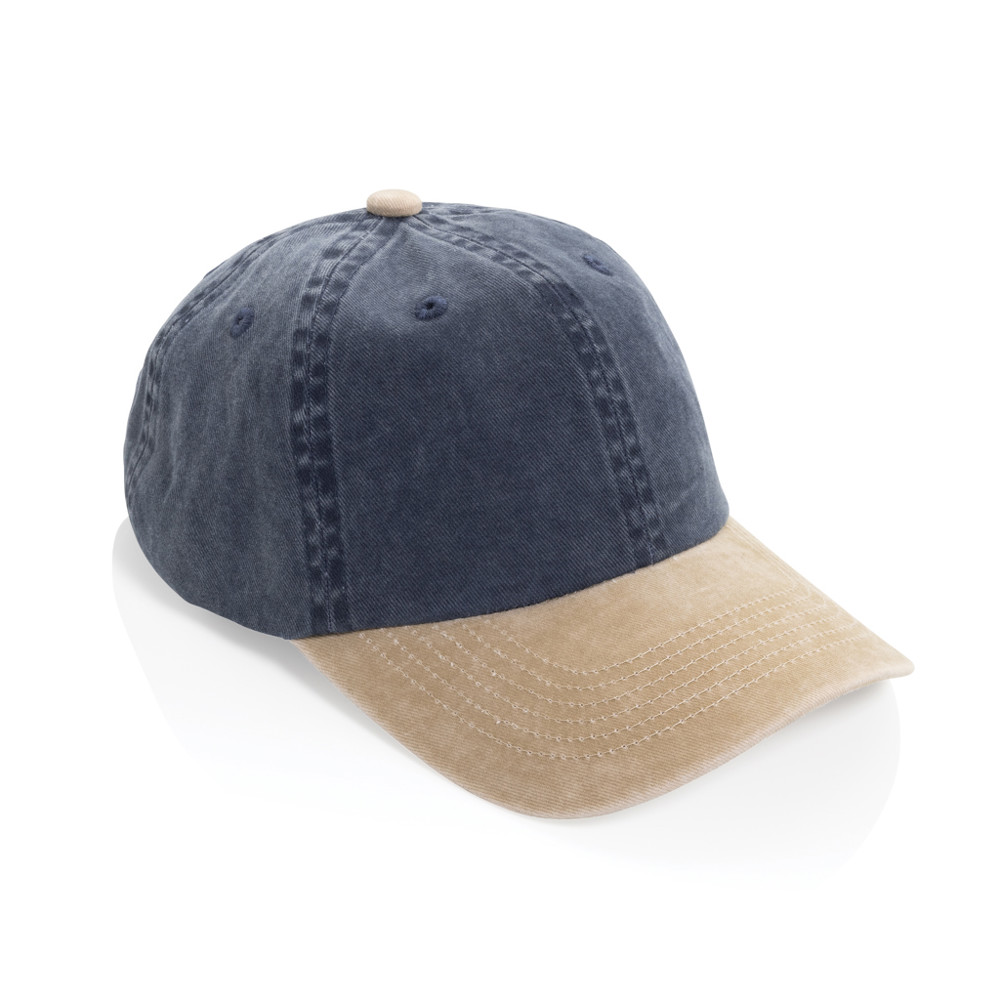 BEAU AWARE™ Two-Tone 6-Panel-Cap aus washed Cotton-Twill