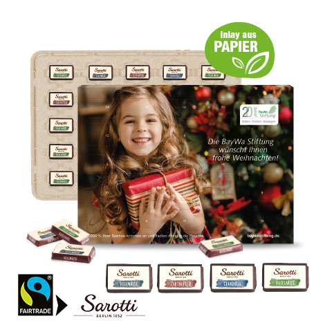 Wand-Adventskalender Sarotti "Business Exklusiv", Inlay aus Papier