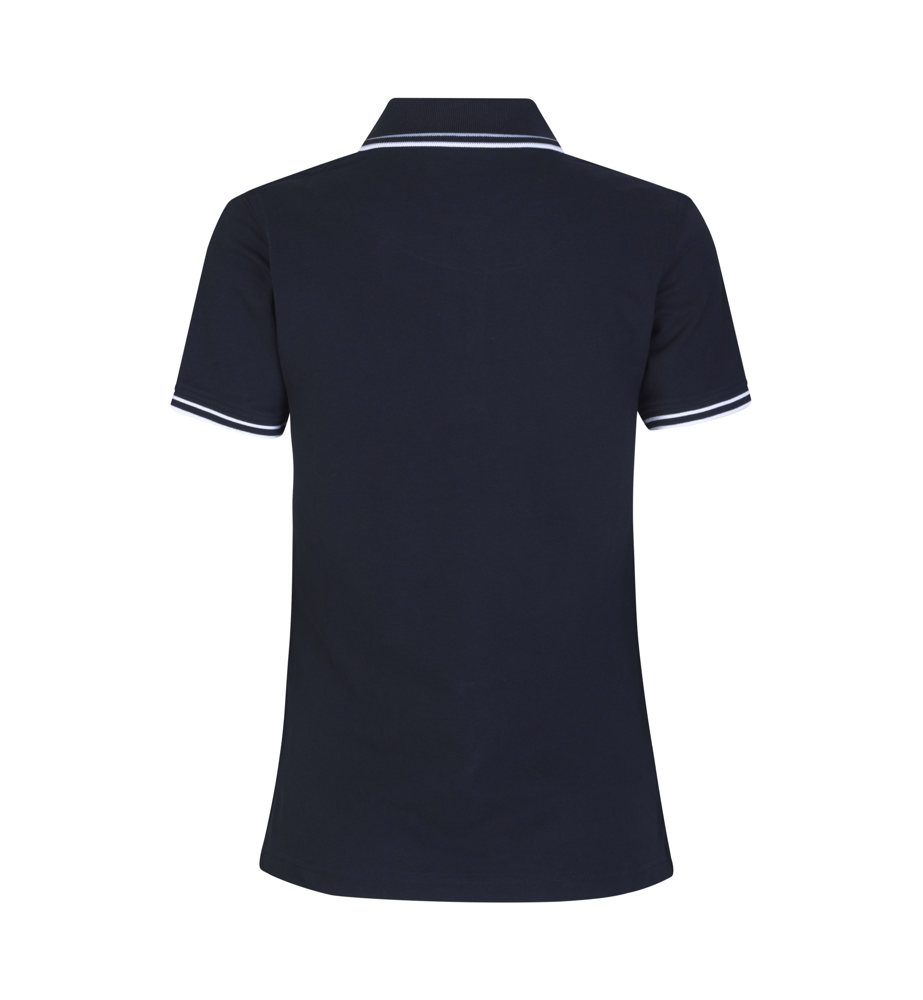 Kontrast Poloshirt | Stretch | Damen