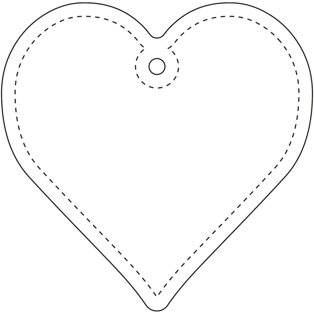 RFX™ H-09 Reflektierender TPU-Anhänger Herz