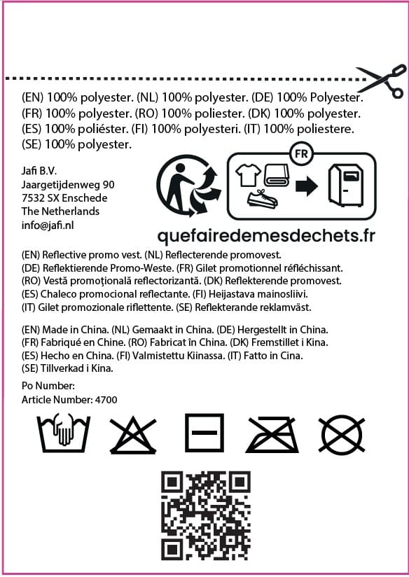 Reflektierende Promo-Weste