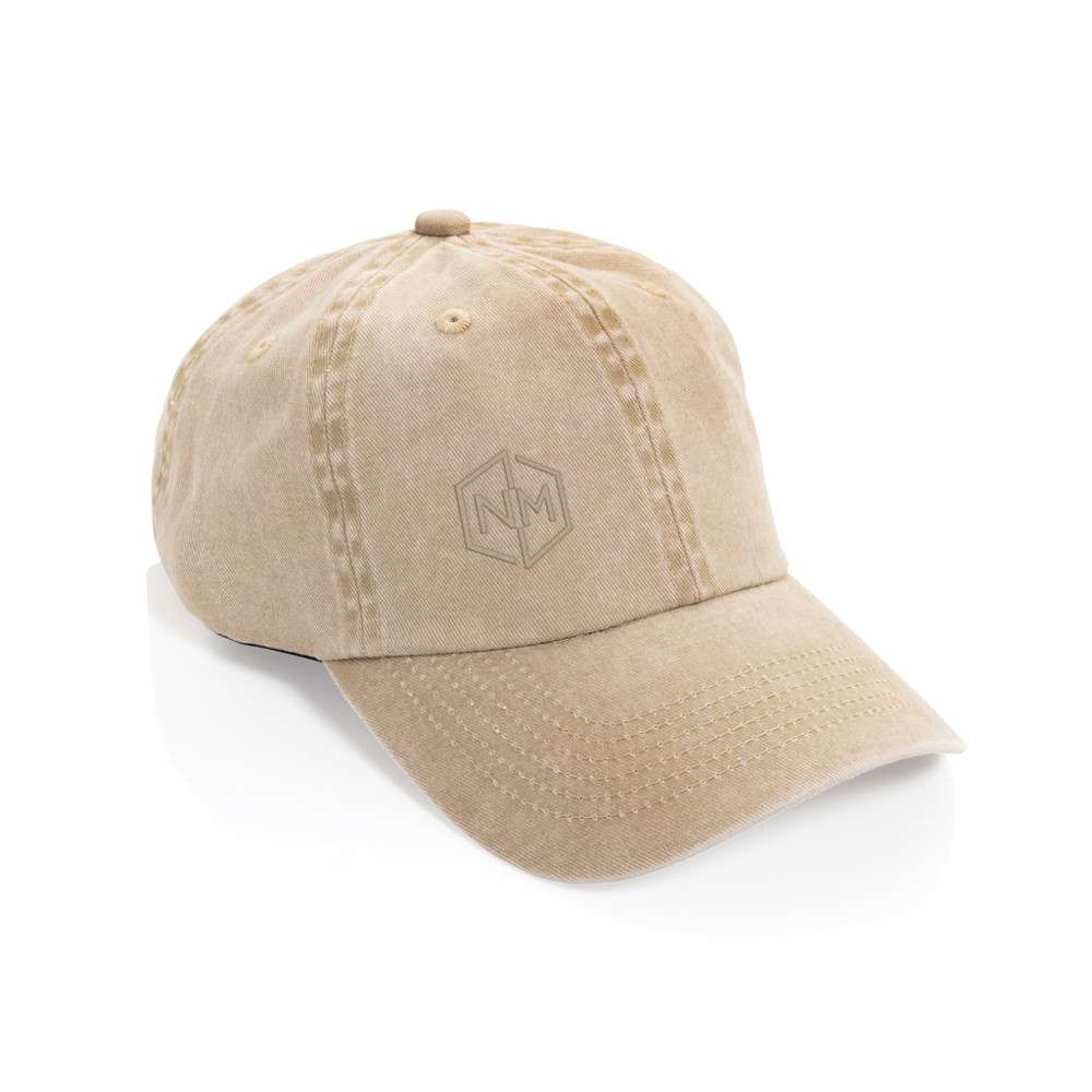 BEAU AWARE™ Washed 6-Panel Kappe aus 270gr/m² Baumwolltwill